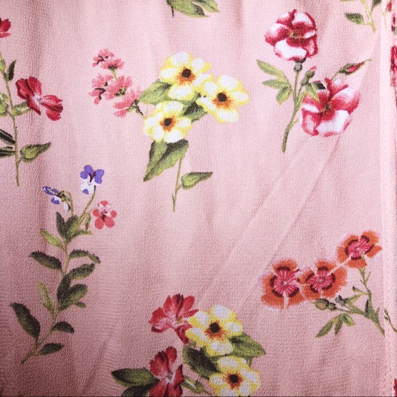 Floral Wrap Dress with Ruffle Sleeve - Picture 5 of 5